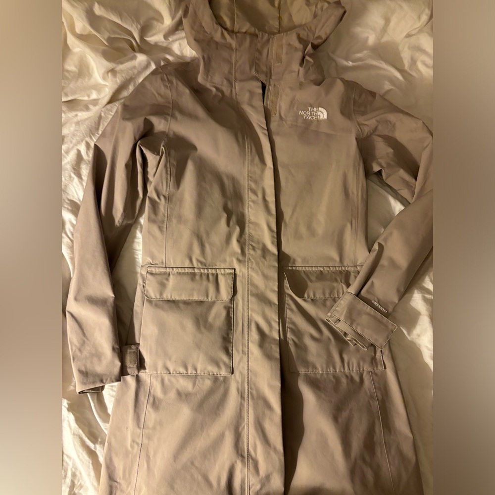 North face rain trench